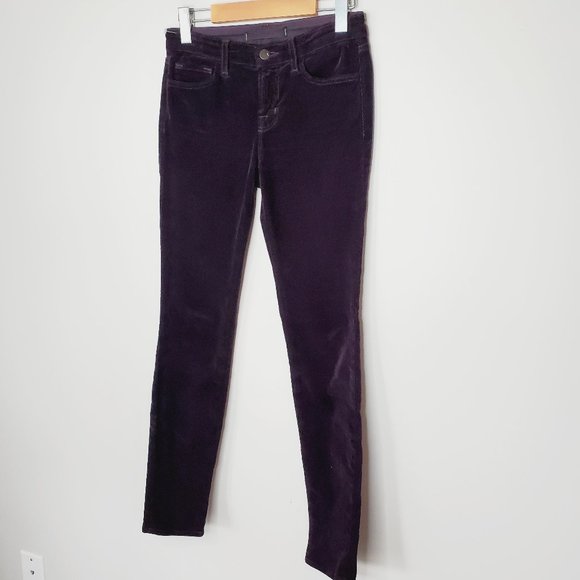 J BRAND Purple Corduroy Skinny Jeans - Picture 2 of 11